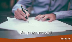 Lån penge rentefrit